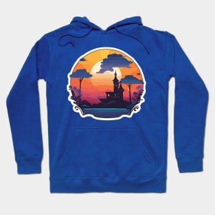 sunset heart Hoodie